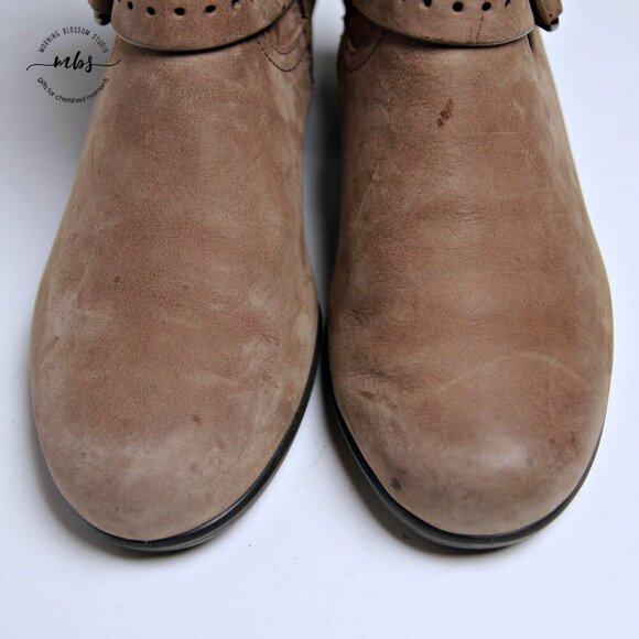 Ecco Leann Buckle Matte Leather Heeled Ankle Boots - Picture 9 of 15